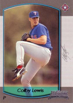 2000 Bowman Draft Picks Colby Lewis Rookie Card