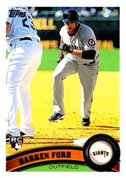 2011 Topps Darren Ford Rookie Card