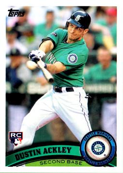 2011 Topps Update Dustin Ackley Rookie Card