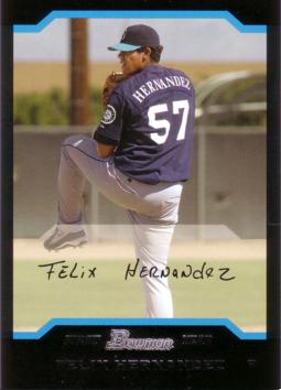 2004 Bowman Baseball Felix Hernandez Rookie Card