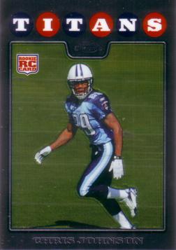 2008 Topps Chrome Chris Johnson Rookie Card