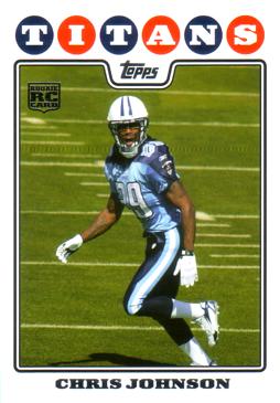 2008 Topps Chris Johnson Rookie Card