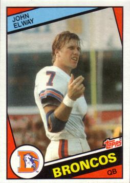 1984 Topps John Elway Rookie Card