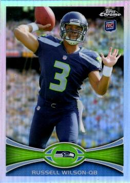 2012 Topps Chrome Refractor Russell Wilson Rookie Card