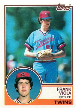 1983 Topps Baseball Frank Viola Rookie Card