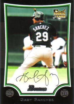 2009 Bowman Gaby Sanchez Rookie Card