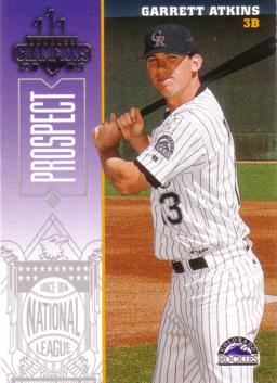 2003 Donruss Champions Garrett Atkins Prospect Card