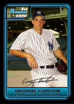 2006 Bowman Draft Picks George Kontos Baseball Card