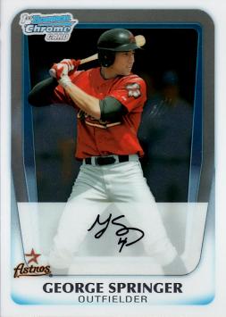 George Springer 1st Bowman Chrome Card