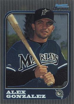 1997 Bowman Chrome Alex Gonzalez Rookie Card