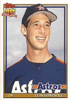 1991 Topps Traded Luis Gonzalez rookie card
