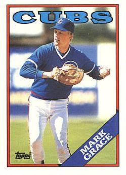 1988 Topps Traded Mark Grace rookie card