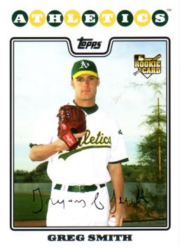 2008 Topps Update Greg Smith Rookie Card