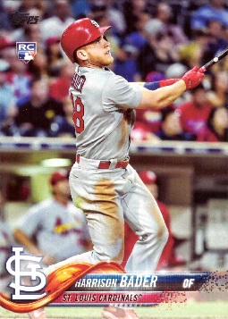 2018 Topps Heritage #136 Harrison Bader/Jack Flaherty St Louis Cardinals Rookie Baseball Card 