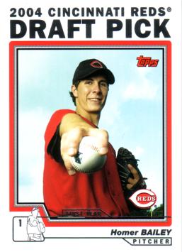 2004 Topps Traded Homer Bailey Rookie Card