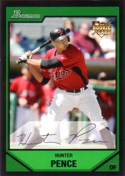 2007 Bowman Draft Picks Hunter Pence Rookie Card