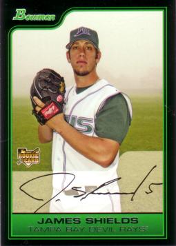 2006 Bowman Draft Picks James Shields Rookie Card