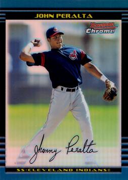 2002 Bowman Chrome Refractor Jhonny Peralta Rookie Card