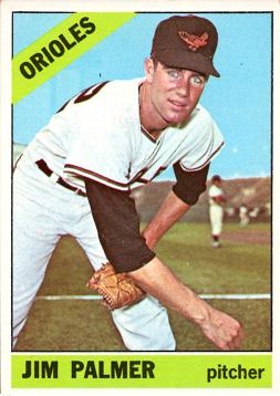 1966 Topps Baseball Jim Palmer Rookie Card