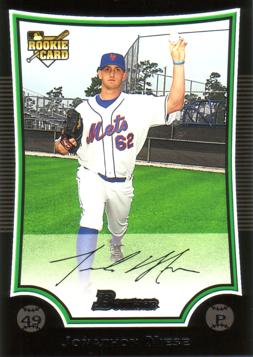 2009 Bowman Jon Niese Baseball Rookie Card