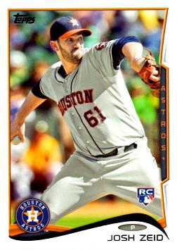 2014 Topps Baseball Josh Zeid Rookie Card