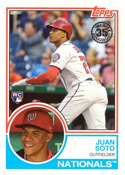 2018 Topps Update Baseball Juan Soto Rookie Card