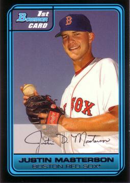 2006 Bowman Draft Picks Justin Masterson Rookie Card