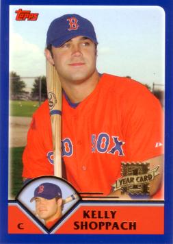 2003 Topps Traded Kelly Shoppach Rookie Card