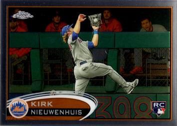 2012 Topps Chrome Kirk Nieuwenhuis Rookie Card
