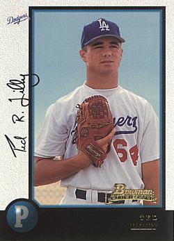 1998 Bowman Ted Lilly rookie card