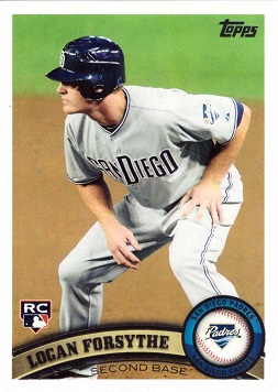 2011 Topps Update Baseball Logan Forsythe Rookie Card