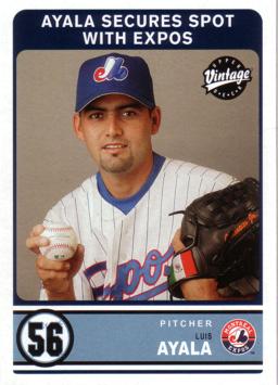 2003 Upper Deck 40 Man Luis Ayala Rookie Card