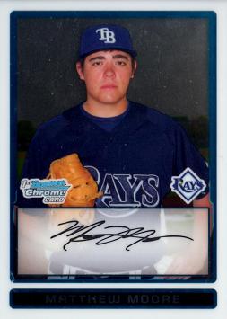 Matt Moore 1st Bowman Chrome Card