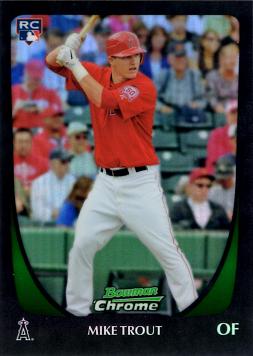 2011 Bowman Chrome Refractor Mike Trout Rookie Card