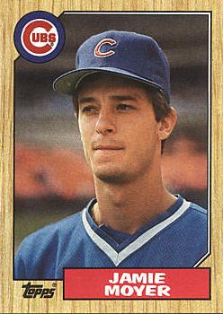 1987 Topps Baseball Jamie Moyer Rookie Card