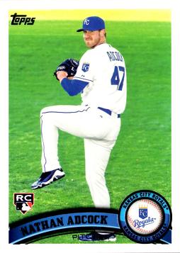 2011 Topps Nathan Adcock Rookie Card