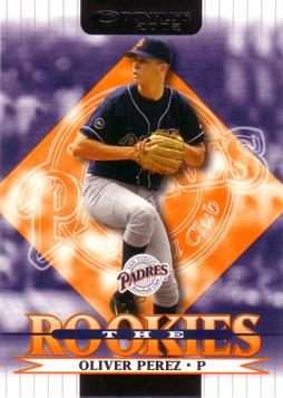 2002 Donruss the Rookies Oliver Perez Rookie Card