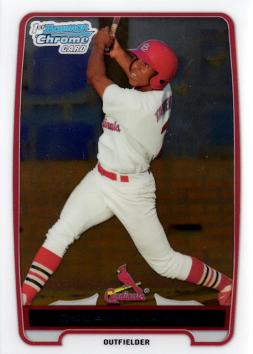 Oscar Taveras 1st Bowman Chrome Card