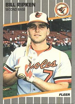 1989 Fleer Billy Ripken "F-ck Face" Error Card