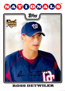 2008 Topps Ross Detwiler Rookie Card