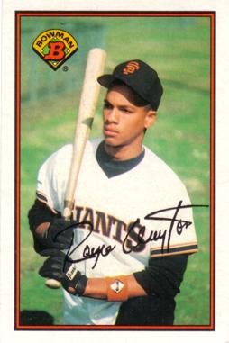 1989 Bowman Royce Clayton Rookie Card