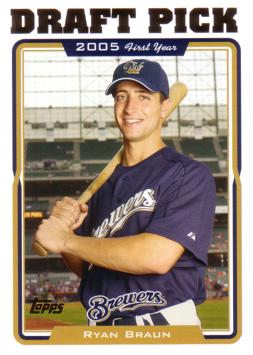 2005 Topps Update Ryan Braun Rookie Card