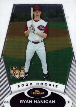 2008 Topps Finest Baseball Ryan Hanigan Rookie Card