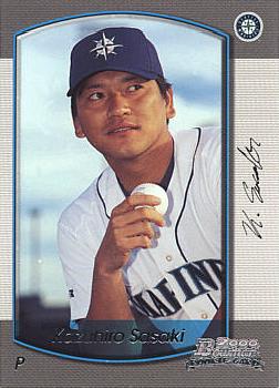 2000 Bowman Draft Picks Kazuhiro Sasaki rookie card