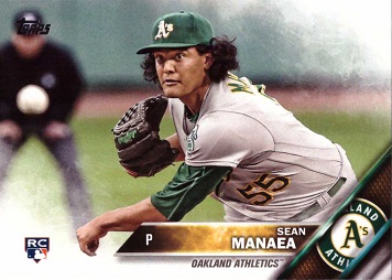 2016 Topps Update Baseball Sean Manaea Rookie Card