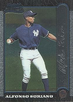 Alfonso Soriano Bowman Chrome Rookie Card