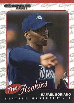 2001 Donruss the Rookies Rafael Soriano Rookie Card