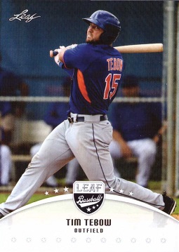 Tim Tebow New York Mets Baseball Card