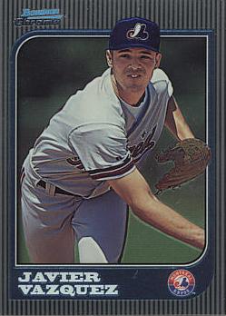 1997 Bowman Chrome Javier Vazquez Rookie Card