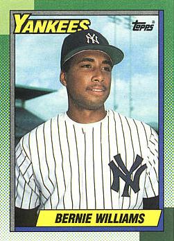 1990 Topps Bernie Williams rookie card